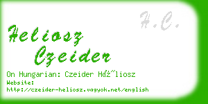 heliosz czeider business card